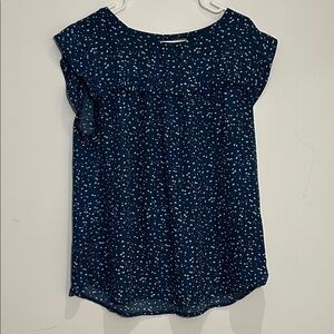 George Women's Dark Blue Floral Blouse